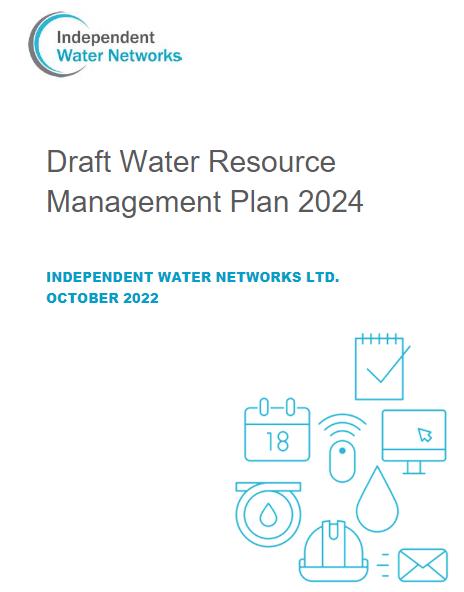 Front cover of the IWNL Draft Water Resource Management Plan 2024